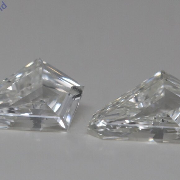 A Pair Of Kite Natural Mined Loose Diamonds (1.238 Ct I Vs2) C52000007 - Picture 1 of 5